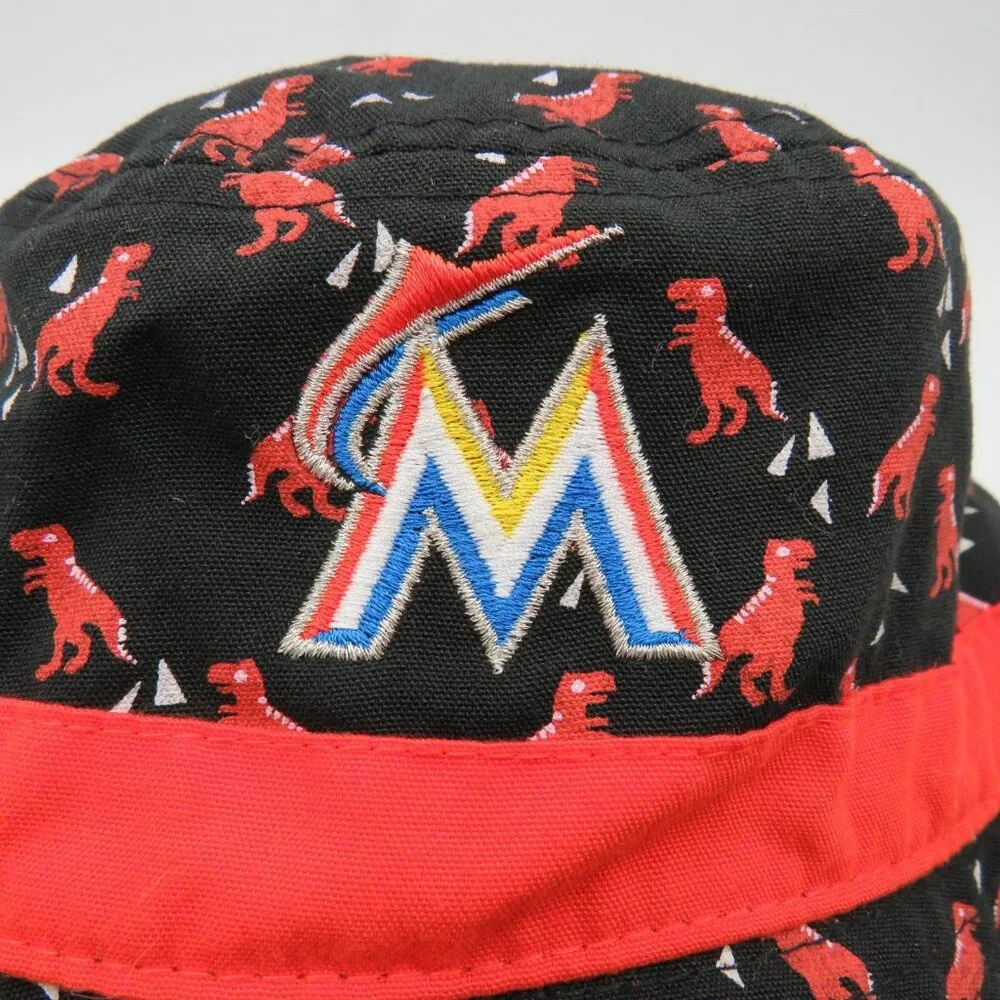 Miami Marlins Hat Cap Strap Back Infant Black Red MLB Baseball Dinosaurs New Era